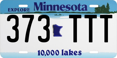MN license plate 373TTT
