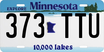MN license plate 373TTU