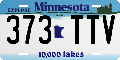 MN license plate 373TTV