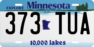 MN license plate 373TUA