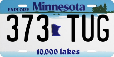 MN license plate 373TUG