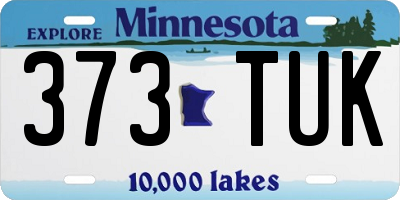 MN license plate 373TUK