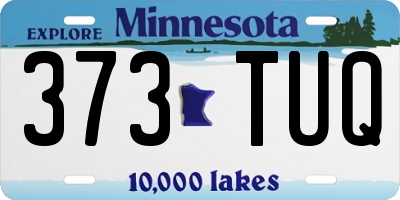 MN license plate 373TUQ