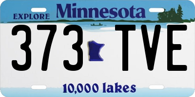 MN license plate 373TVE