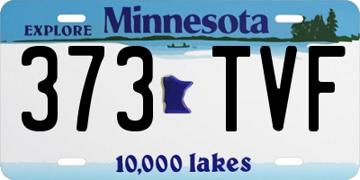 MN license plate 373TVF