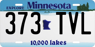 MN license plate 373TVL