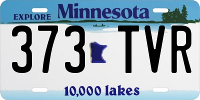 MN license plate 373TVR