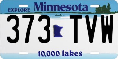 MN license plate 373TVW
