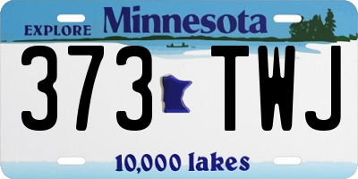 MN license plate 373TWJ