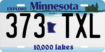MN license plate 373TXL