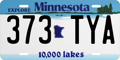 MN license plate 373TYA