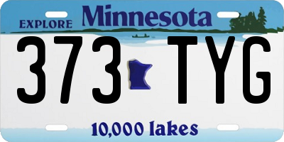 MN license plate 373TYG