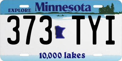 MN license plate 373TYI