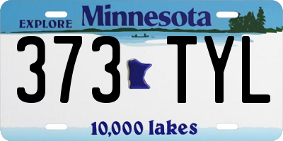 MN license plate 373TYL