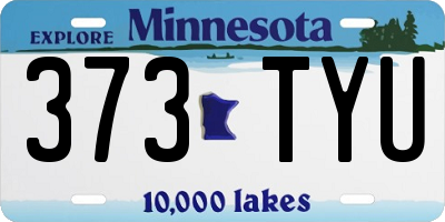 MN license plate 373TYU