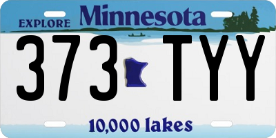 MN license plate 373TYY