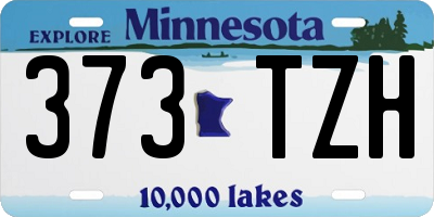 MN license plate 373TZH