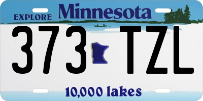 MN license plate 373TZL