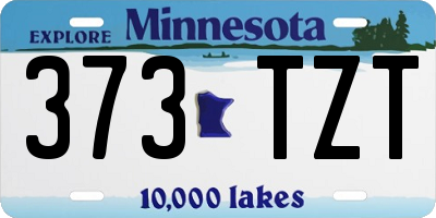MN license plate 373TZT