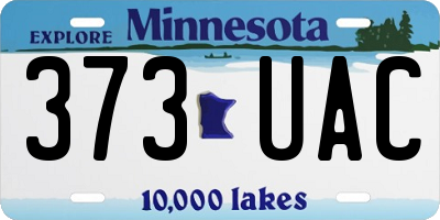 MN license plate 373UAC