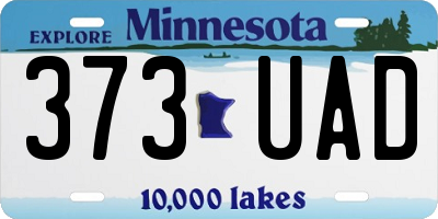 MN license plate 373UAD