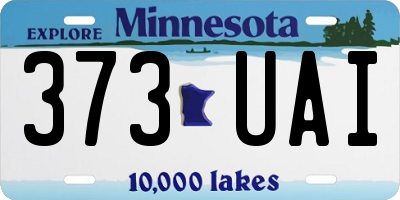 MN license plate 373UAI