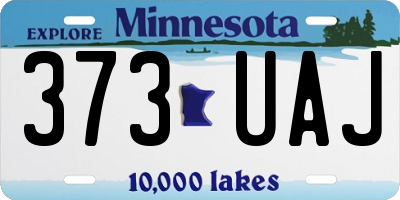 MN license plate 373UAJ
