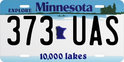 MN license plate 373UAS