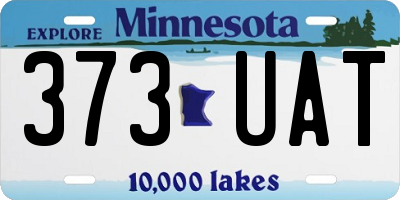 MN license plate 373UAT