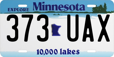 MN license plate 373UAX