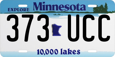 MN license plate 373UCC
