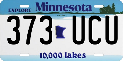 MN license plate 373UCU