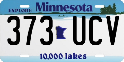 MN license plate 373UCV