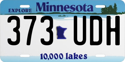 MN license plate 373UDH