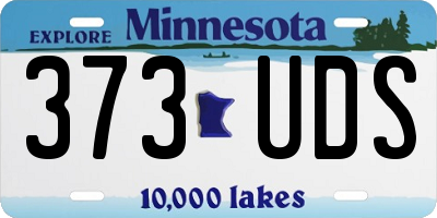 MN license plate 373UDS