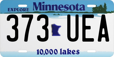 MN license plate 373UEA