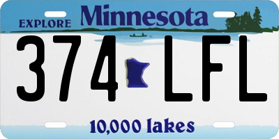 MN license plate 374LFL