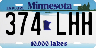 MN license plate 374LHH