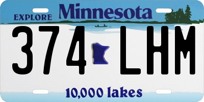 MN license plate 374LHM