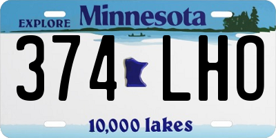 MN license plate 374LHO