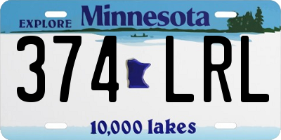 MN license plate 374LRL