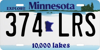 MN license plate 374LRS