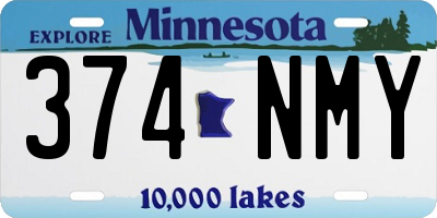MN license plate 374NMY