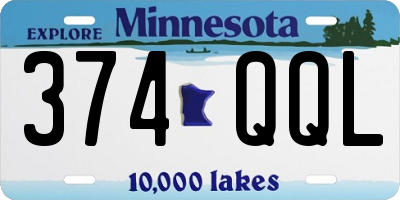 MN license plate 374QQL