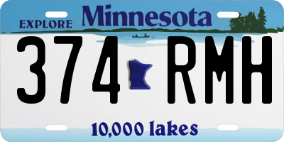 MN license plate 374RMH