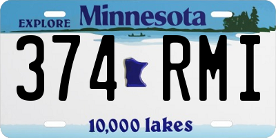 MN license plate 374RMI