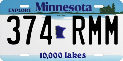 MN license plate 374RMM