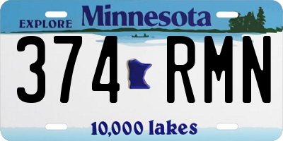 MN license plate 374RMN