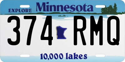 MN license plate 374RMQ