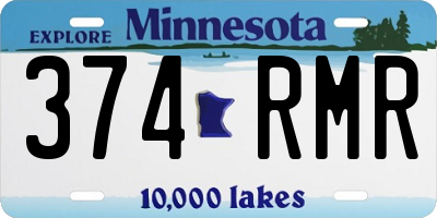 MN license plate 374RMR